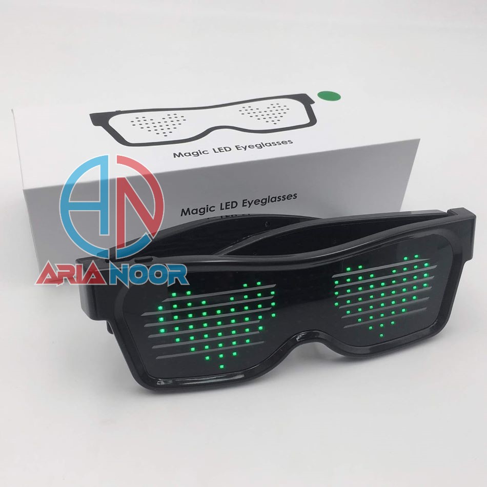 عینک ال ای دی LED افکت دار شارژی بلوتوثی